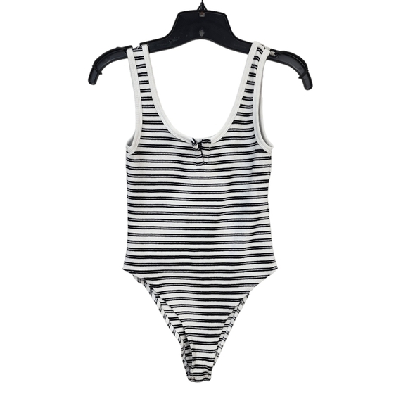Zara Women's Ribbed Striped Bodysuit - M - Picture 2 of 6